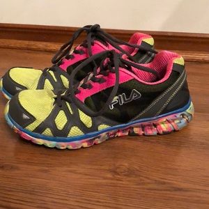 Fila multicolored tennis shoes BOGO